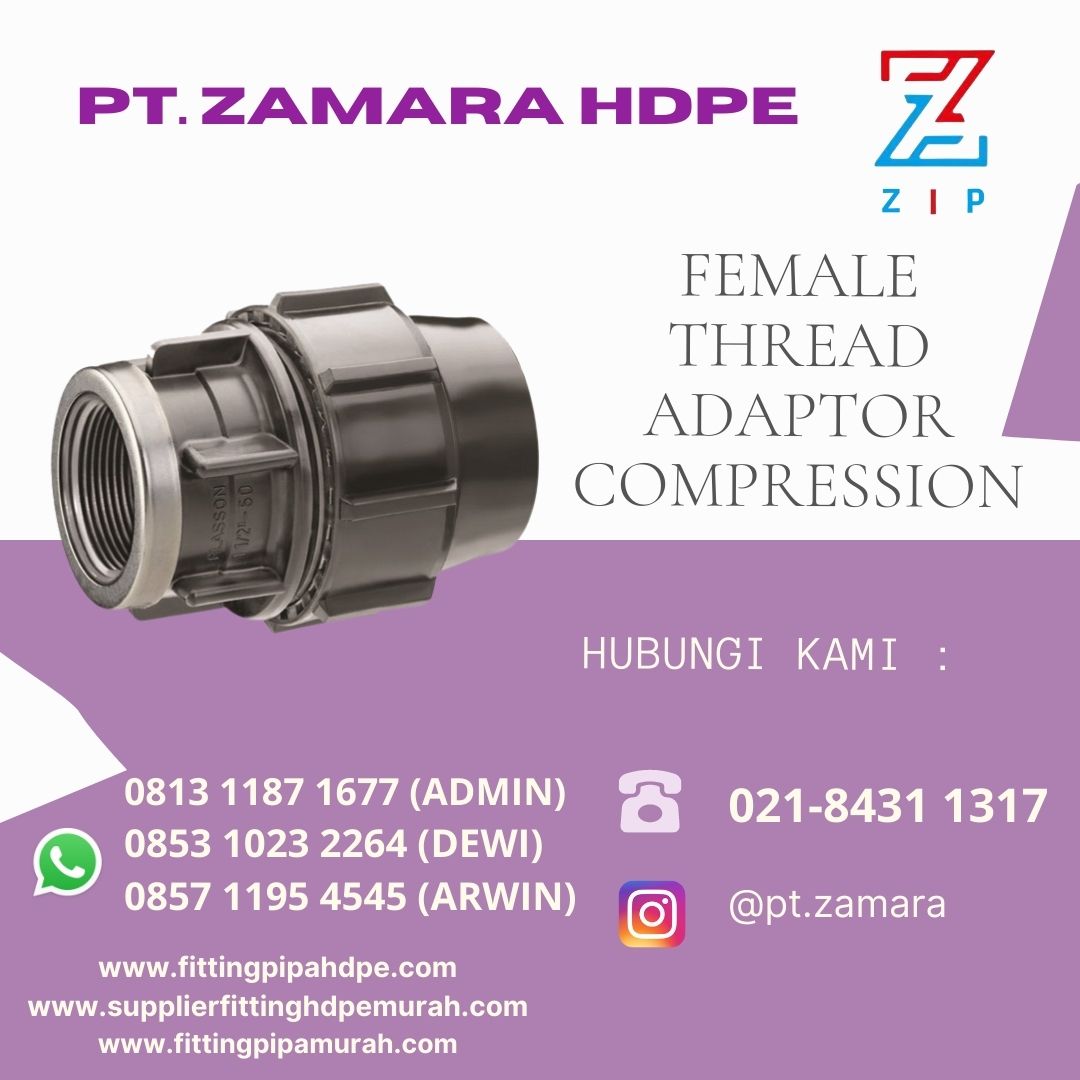 Female Thread Adaptor Compression