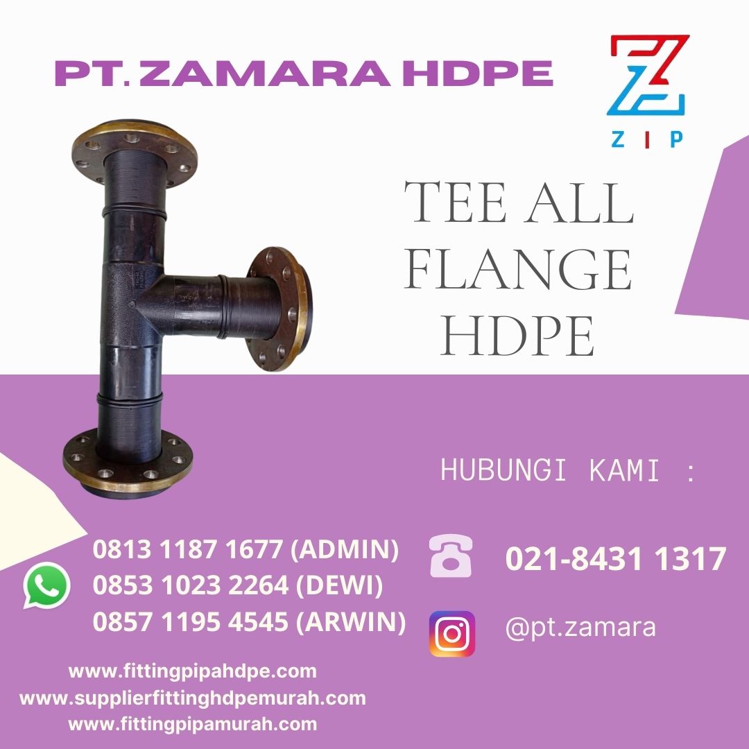 Tee All Flange HDPE